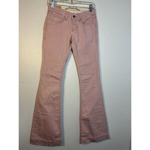 New! Mavi Kate Flare Jeans Women's Sz 26/34 Dusty Pink Preppy Low Rise Y2K